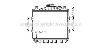 SZ2010 AVA QUALITY COOLING Радиатор, охлаждение двигателя