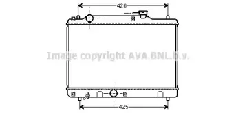 SZ2034 AVA QUALITY COOLING Радиатор, охлаждение двигателя