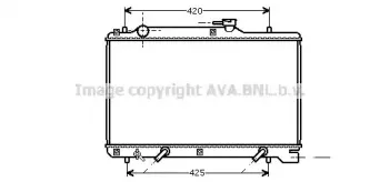 SZ2049 AVA QUALITY COOLING Радиатор, охлаждение двигателя