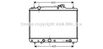 SZ2052 AVA QUALITY COOLING Радиатор, охлаждение двигателя