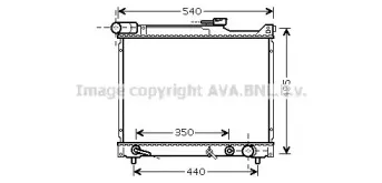 SZ2077 AVA QUALITY COOLING Радиатор, охлаждение двигателя