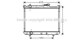 SZ2078 AVA QUALITY COOLING Радиатор, охлаждение двигателя