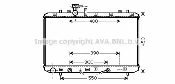 SZ2085 AVA QUALITY COOLING Радиатор, охлаждение двигателя
