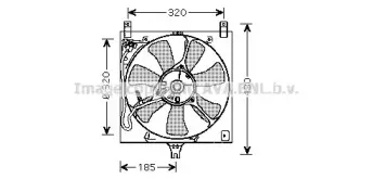 SZ7504 AVA QUALITY COOLING Вентилятор, охлаждение двигателя