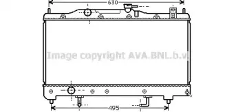 TO2238 AVA QUALITY COOLING Радиатор, охлаждение двигателя