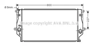 TO2401 AVA QUALITY COOLING Радиатор, охлаждение двигателя