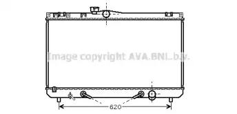 TO2422 AVA QUALITY COOLING Радиатор, охлаждение двигателя