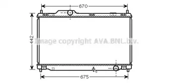 TO2461 AVA QUALITY COOLING Радиатор, охлаждение двигателя