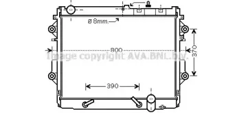 TO2490 AVA QUALITY COOLING Радиатор, охлаждение двигателя