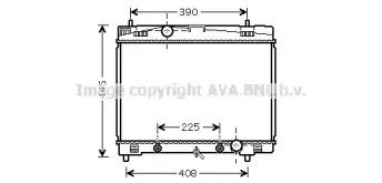 TO2577 AVA QUALITY COOLING Радиатор, охлаждение двигателя
