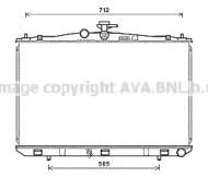 TO2670 AVA QUALITY COOLING Радиатор, охлаждение двигателя