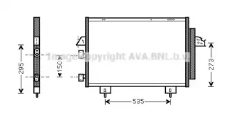 TO5281D AVA QUALITY COOLING Конденсатор, кондиционер