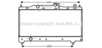 TOA2237 AVA QUALITY COOLING Радиатор, охлаждение двигателя