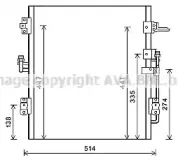 TOA5674 AVA QUALITY COOLING Конденсатор, кондиционер