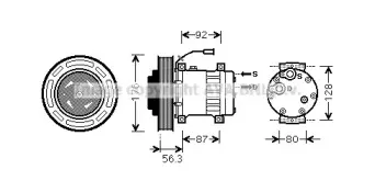 VLK053 AVA QUALITY COOLING Компрессор, кондиционер