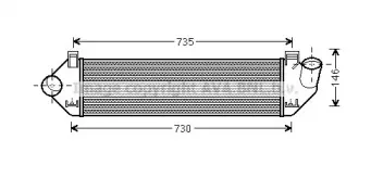 VO4134 AVA QUALITY COOLING Интеркулер