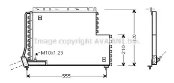 VO5131 AVA QUALITY COOLING Конденсатор, кондиционер