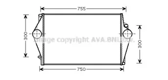 VOA4136 AVA QUALITY COOLING Интеркулер