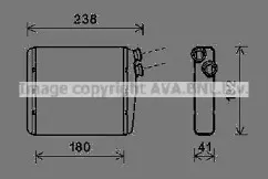 VOA6163 AVA QUALITY COOLING Теплообменник, отопление салона
