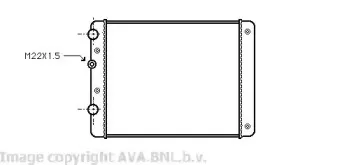 VW2129 AVA QUALITY COOLING Радиатор, охлаждение двигателя