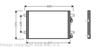 VW5153 AVA QUALITY COOLING Конденсатор, кондиционер