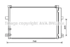 VW5369D AVA QUALITY COOLING Конденсатор, кондиционер