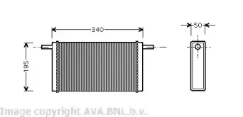 VW6068 AVA QUALITY COOLING Теплообменник, отопление салона