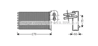 VW6296 AVA QUALITY COOLING Теплообменник, отопление салона
