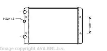 VWA2131 AVA QUALITY COOLING Радиатор, охлаждение двигателя
