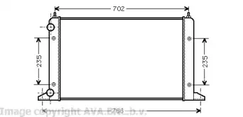 VWA2133 AVA QUALITY COOLING Радиатор, охлаждение двигателя