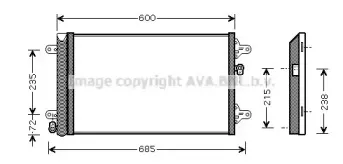VWA5183D AVA QUALITY COOLING Конденсатор, кондиционер