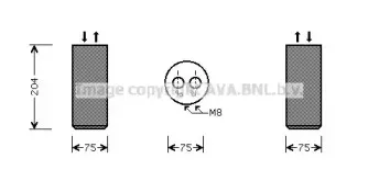 VWD053 AVA QUALITY COOLING Осушитель, кондиционер