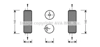 VWD293 AVA QUALITY COOLING Осушитель, кондиционер