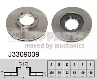 J3309009 NIPPARTS Тормозной диск