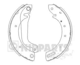 J3501044 NIPPARTS Комплект тормозных колодок