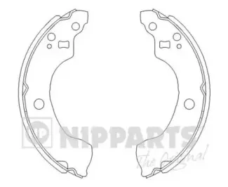J3501053 NIPPARTS Комплект тормозных колодок