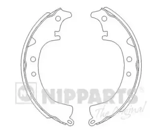 J3502008 NIPPARTS Комплект тормозных колодок