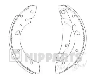 J3502069 NIPPARTS Комплект тормозных колодок