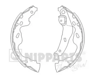 J3502082 NIPPARTS Комплект тормозных колодок