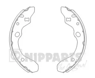 J3503036 NIPPARTS Комплект тормозных колодок
