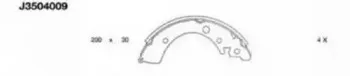 J3504009 NIPPARTS Комплект тормозных колодок