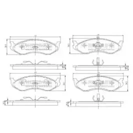 J3600307 NIPPARTS Комплект тормозных колодок, дисковый тормоз