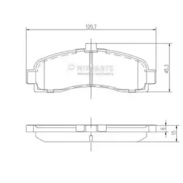 J3601053 NIPPARTS Комплект тормозных колодок, дисковый тормоз