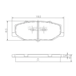 J3608003 NIPPARTS Комплект тормозных колодок, дисковый тормоз