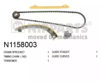 N1158003 NIPPARTS Комплект цели привода распредвала