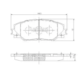 N3602138 NIPPARTS Комплект тормозных колодок, дисковый тормоз