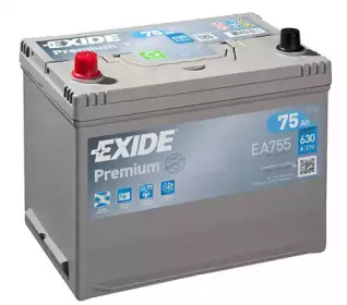 EA755 EXIDE Стартерная аккумуляторная батарея