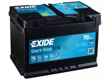 EL700 EXIDE Стартерная аккумуляторная батарея