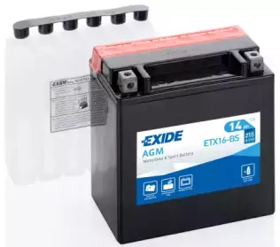 ETX16-BS EXIDE Стартерная аккумуляторная батарея