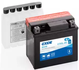 ETX5L-BS EXIDE Стартерная аккумуляторная батарея